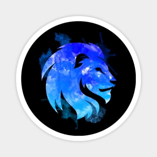 Lion watercolor Lagoon Magnet